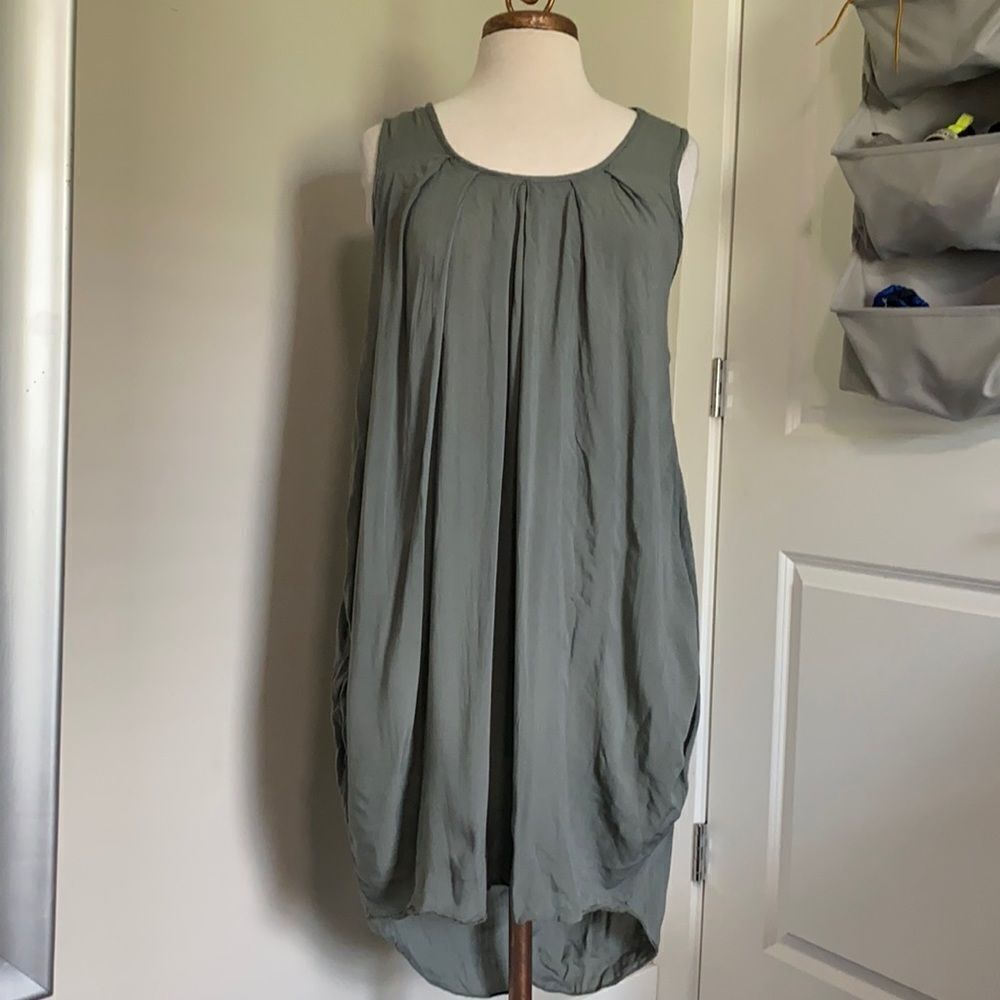 aerfan long tank top high low made in Italy size M